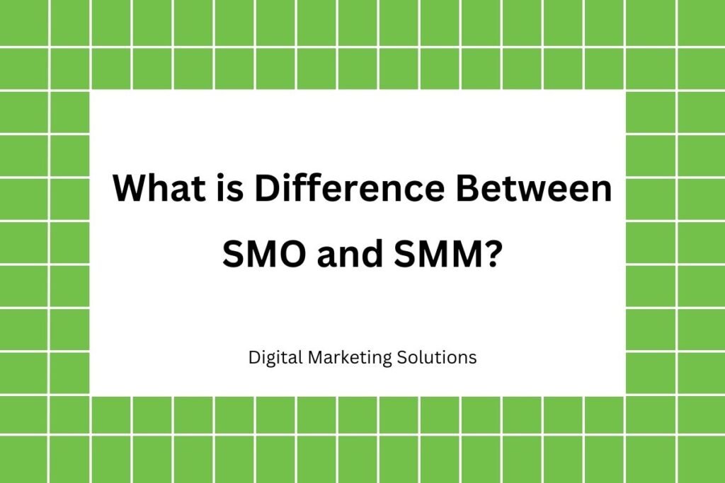 What is Difference Between SMO and SMM