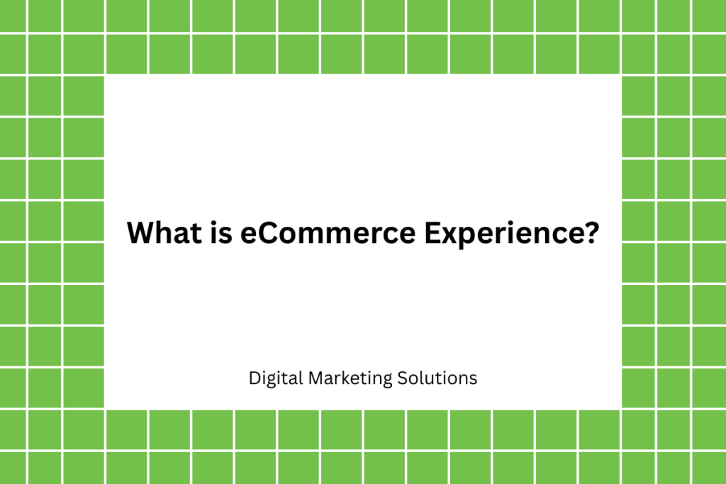 What is eCommerce Experience